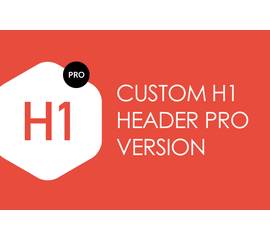 Модуль - Пользовательский заголовок H1 PRO