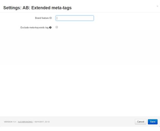Модуль - Расширенные meta теги и плейсхолдеры