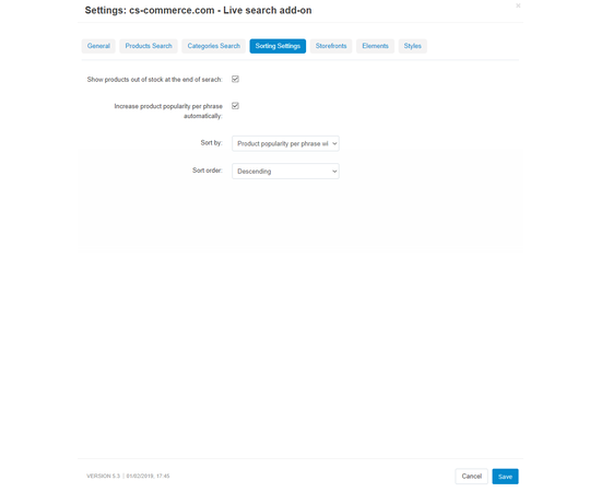 Живой поиск и история поиска - модуль для CS-Cart